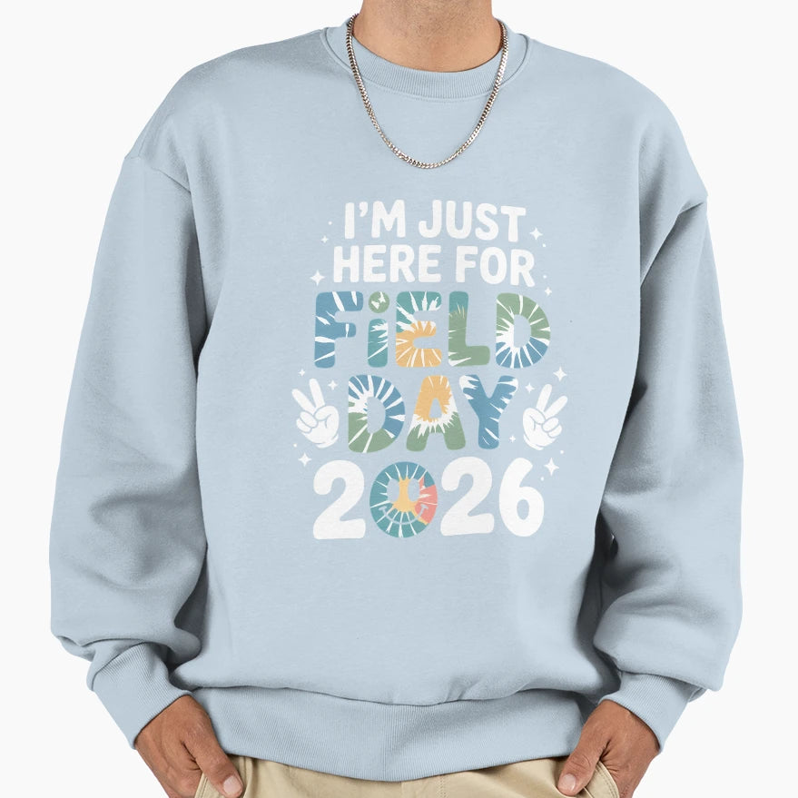 Field Day Peace Sign Teacher Sweatshirt - Streetwear Style Men Women - T-Shirt, Sweatshirt, Hoodie
