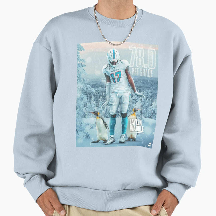 Jaylen Waddle Sweatshirt - Casual Everyday Wear Unisex - T-Shirt, Sweatshirt, Hoodie