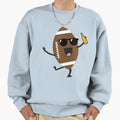 Beer Drinking Football Sweatshirt - Aesthetic Graphic Men Women - T-Shirt, Sweatshirt, Hoodie