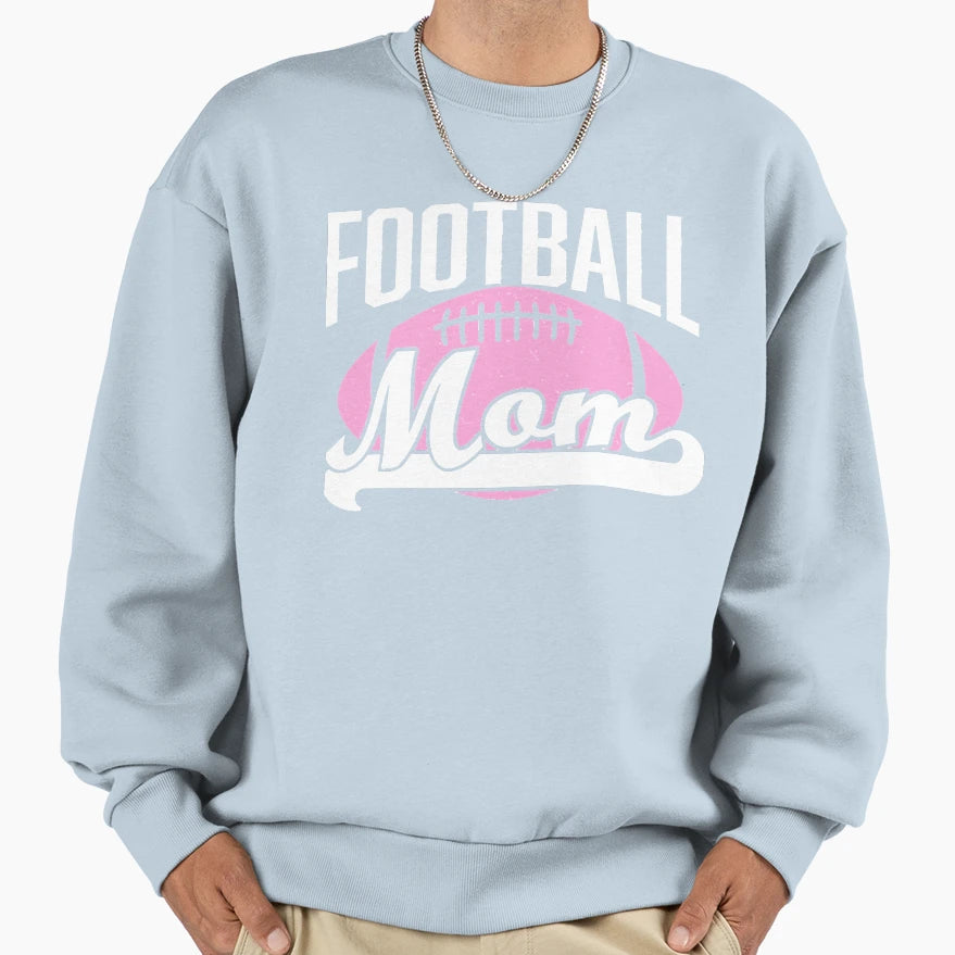 Football And Cheer Mom Funny Fan Sweatshirt - Custom Art Print Men Women - T-Shirt, Sweatshirt, Hoodie