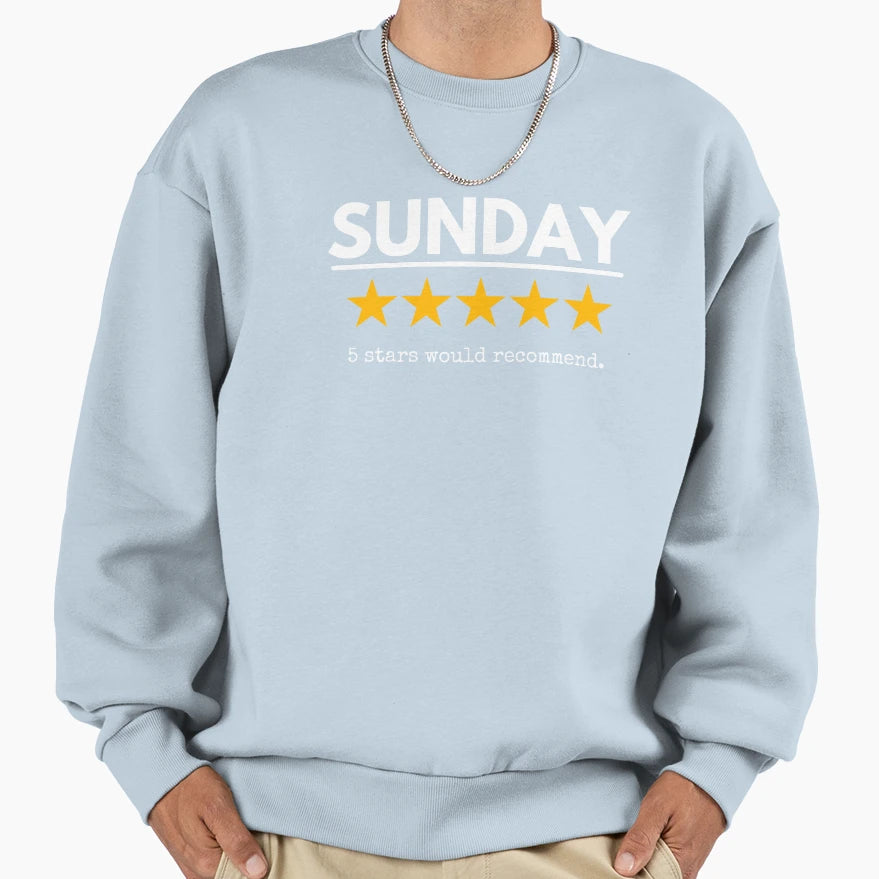 Sunday Would Recommend Five Sweatshirt - Minimalist Print for Adults - T-Shirt, Sweatshirt, Hoodie