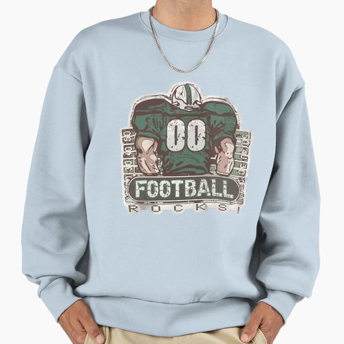 00 Football Rocks Green Team Sweatshirt - Casual Everyday Wear for Adults - T-Shirt, Sweatshirt, Hoodie