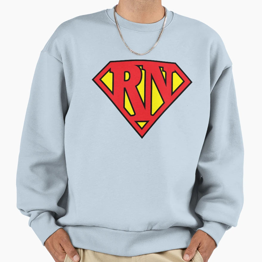 Super Nurse Super Rn Sweatshirt - Aesthetic Graphic Unisex - T-Shirt, Sweatshirt, Hoodie