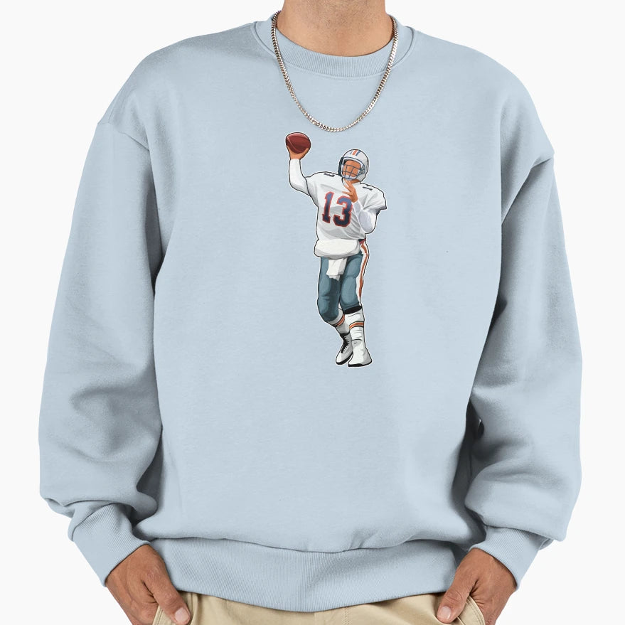 Dan Marino 13 Drops Back Sweatshirt - Fun Novelty Design Unisex - T-Shirt, Sweatshirt, Hoodie