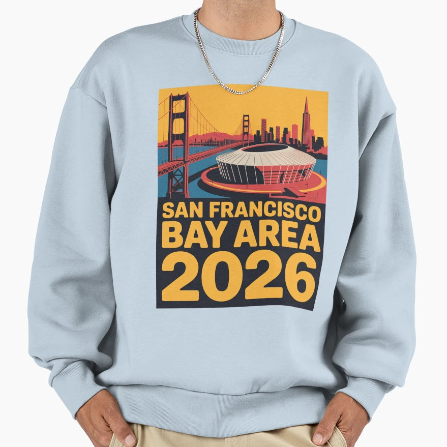 San Francisco Bay Area Golden Gate T-Shirt - Fun Novelty Design Unisex - T-Shirt, Sweatshirt, Hoodie