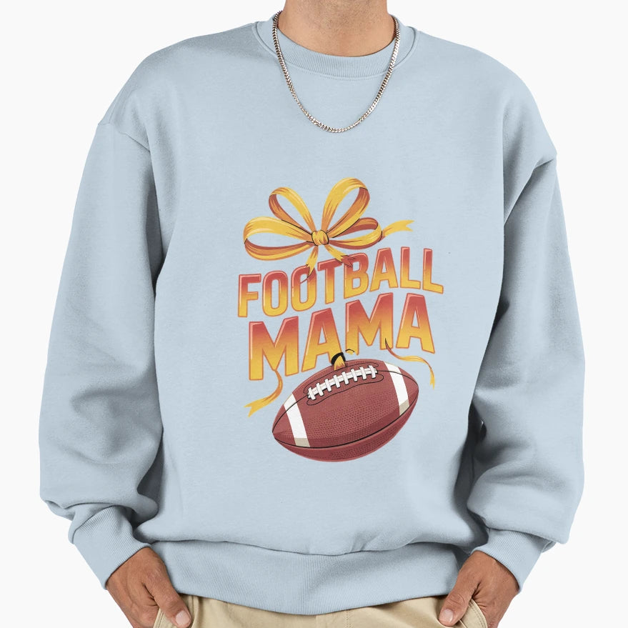 Coquette Bow Game Day Football Mama Sweatshirt - Trendy Graphic Men Women - T-Shirt, Sweatshirt, Hoodie
