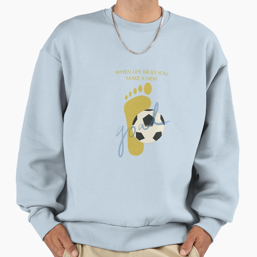 Football Lovers Sweatshirt - Minimalist Print Men Women - T-Shirt, Sweatshirt, Hoodie