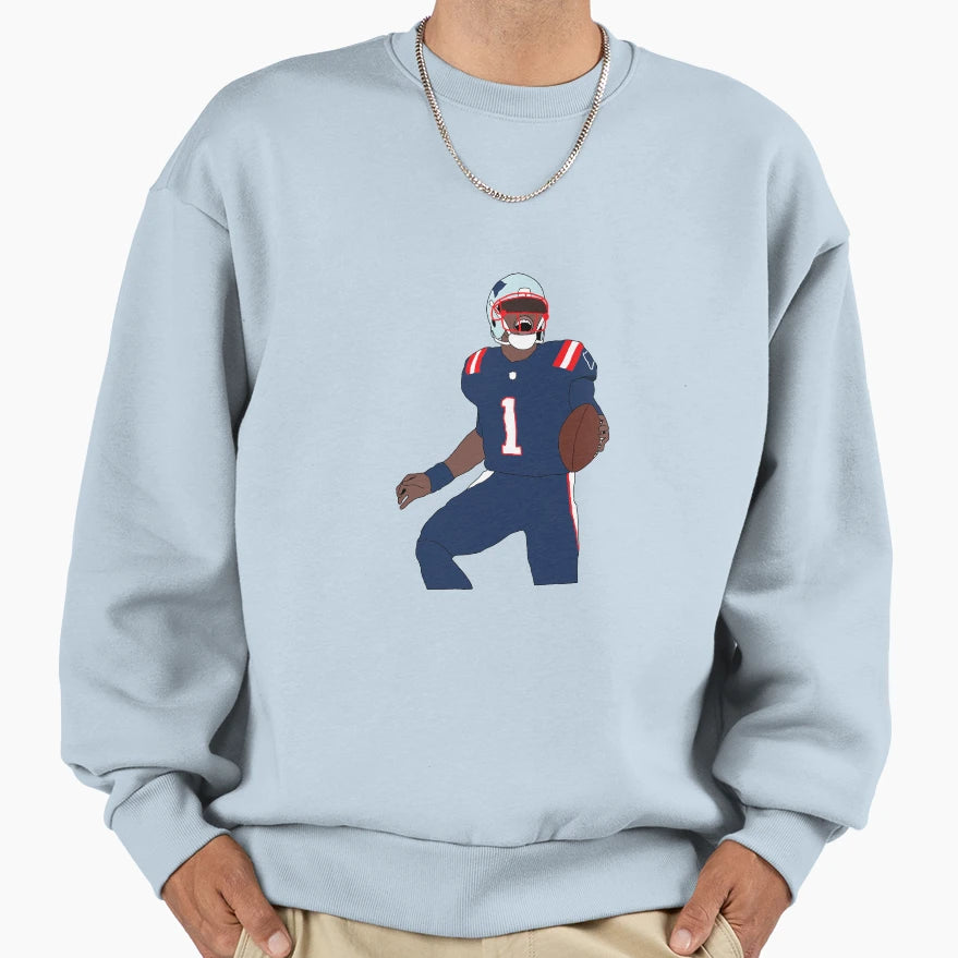 New England Patriots Cam Newton Sweatshirt - Streetwear Style Unisex - T-Shirt, Sweatshirt, Hoodie