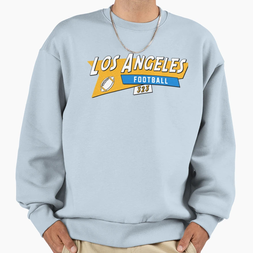 Los Angeles C 90S Football Sweatshirt - Streetwear Style Unisex - T-Shirt, Sweatshirt, Hoodie