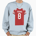 Steve Young 8 Jersey Sweatshirt - Custom Art Print Unisex - T-Shirt, Sweatshirt, Hoodie
