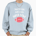 Just Who Loves Super Bowl Sweatshirt - Graphic Print for Adults - T-Shirt, Sweatshirt, Hoodie