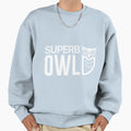 Superb Owl Logotype Owl Bird Sweatshirt - Unique Graphic for Adults - T-Shirt, Sweatshirt, Hoodie