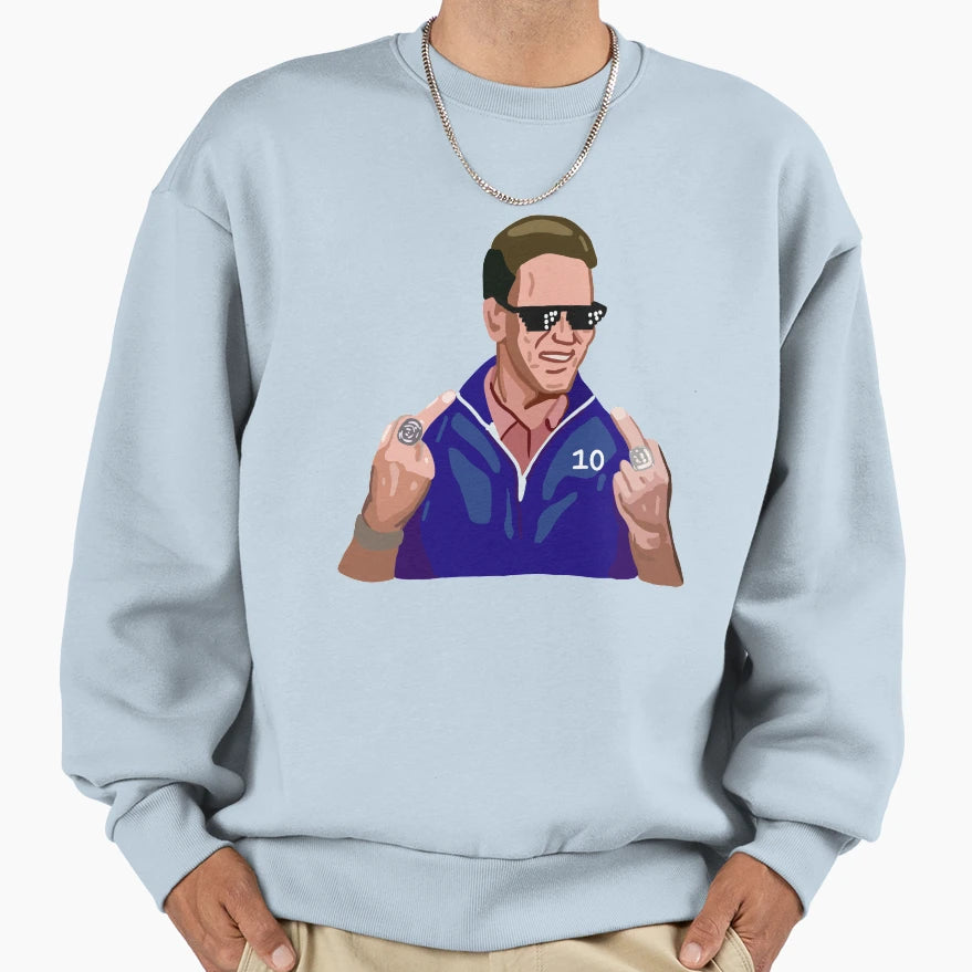 Eli Manning Givin Birds Sweatshirt - Casual Everyday Wear Men Women - T-Shirt, Sweatshirt, Hoodie