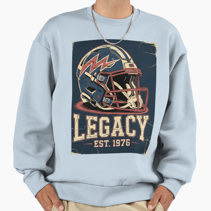 Nfl Football Legacy Distressed T-Shirt - Minimalist Print for Adults - T-Shirt, Sweatshirt, Hoodie