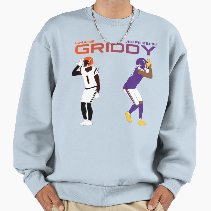 Griddy Sweatshirt - Fun Novelty Design for Adults - T-Shirt, Sweatshirt, Hoodie
