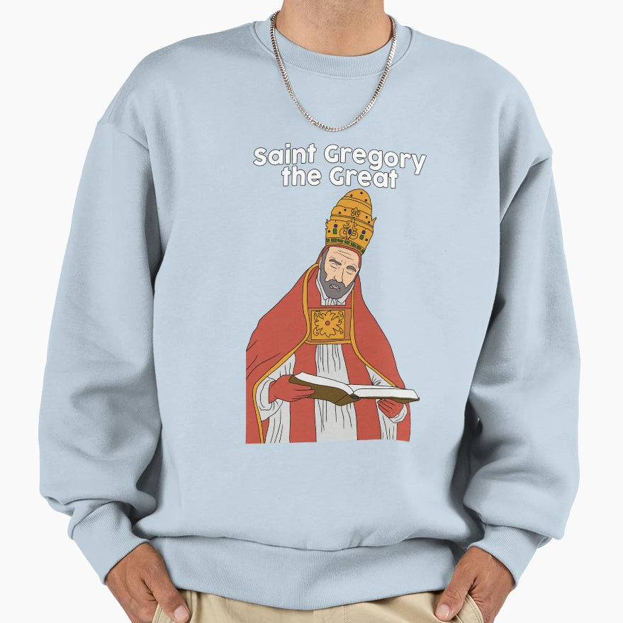 Saint Gregory Great Sweatshirt - Graphic Print Unisex - T-Shirt, Sweatshirt, Hoodie