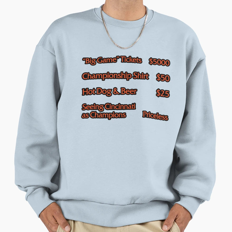 Price Cincinnati Championship Sweatshirt - Novelty Apparel Men Women - T-Shirt, Sweatshirt, Hoodie