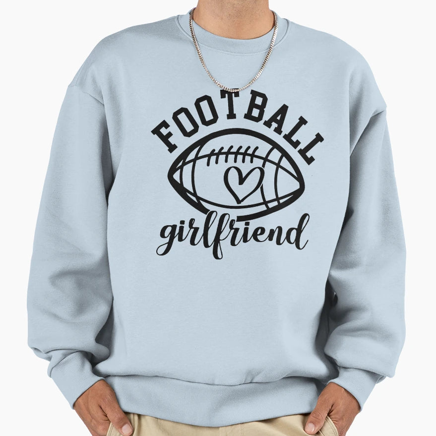 Football Girlfriend Sweatshirt - Minimalist Print Unisex - T-Shirt, Sweatshirt, Hoodie