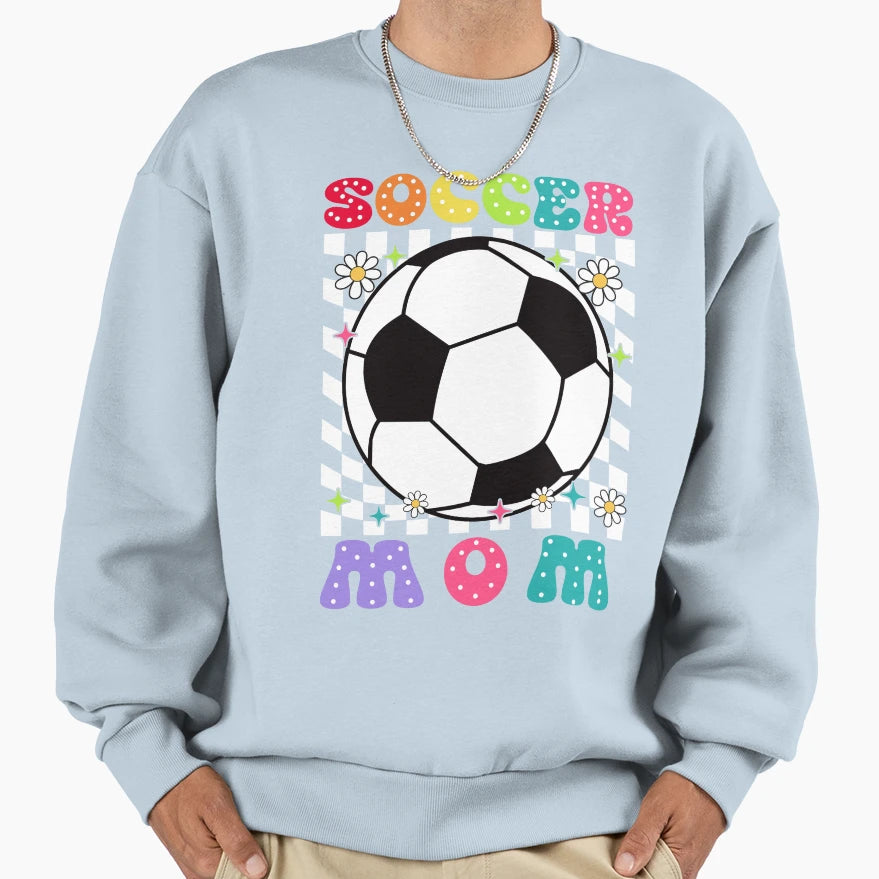 Soccer Mom Checkerboard Sweatshirt - Fun Novelty Design for Adults - T-Shirt, Sweatshirt, Hoodie