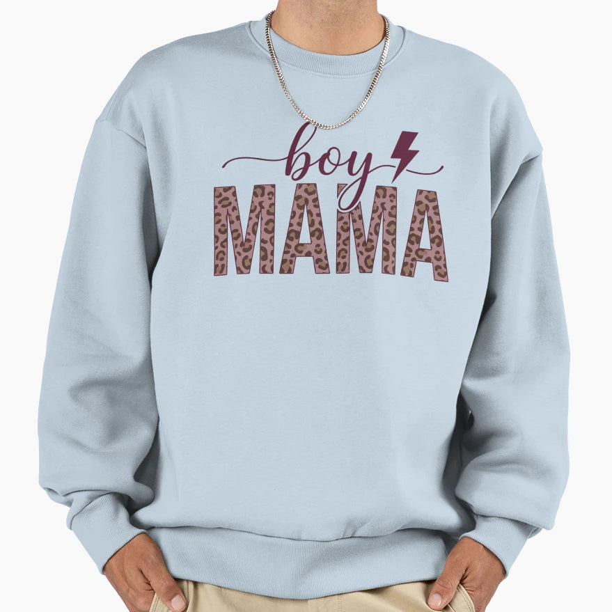 Mama Leopard Lightning Bolt Sweatshirt - Graphic Print for Adults - T-Shirt, Sweatshirt, Hoodie