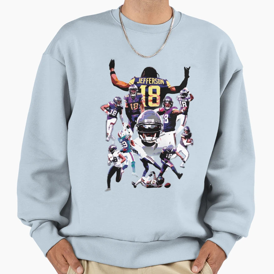 Justin Jeffersons 2022 Season Sweatshirt - Fun Novelty Design Men Women - T-Shirt, Sweatshirt, Hoodie