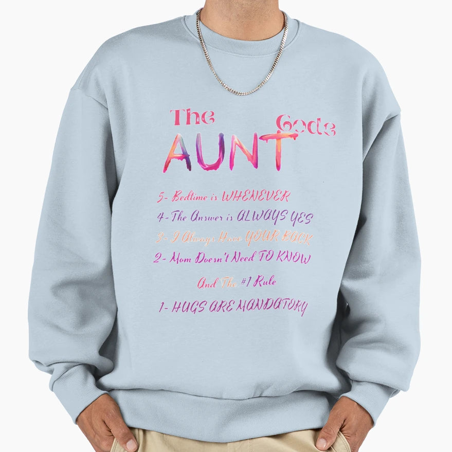 Auntie Code Aunt Code Auntie Code Sweatshirt - Custom Art Print Men Women - T-Shirt, Sweatshirt, Hoodie