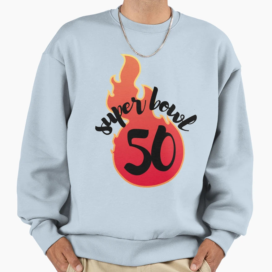 Super Bowl 50 Sweatshirt - Casual Everyday Wear for Adults - T-Shirt, Sweatshirt, Hoodie