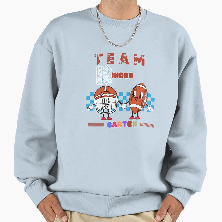 Team Kindergarten Rugby Ball Sweatshirt - Novelty Apparel Unisex - T-Shirt, Sweatshirt, Hoodie
