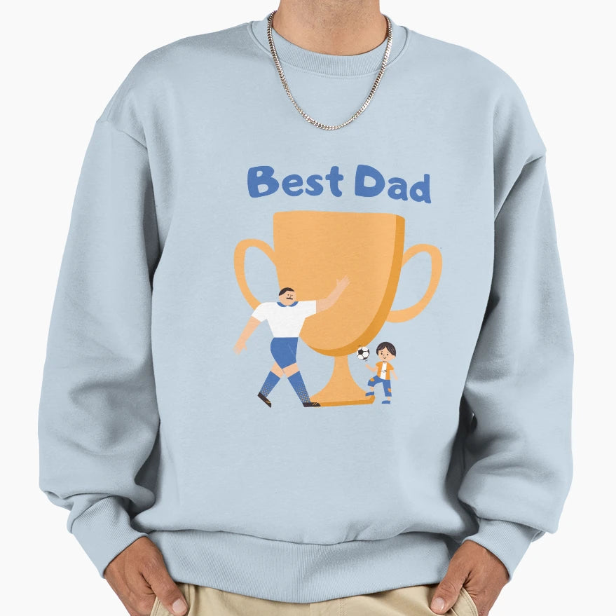 Best Dad Sweatshirt - Minimalist Print for Adults - T-Shirt, Sweatshirt, Hoodie