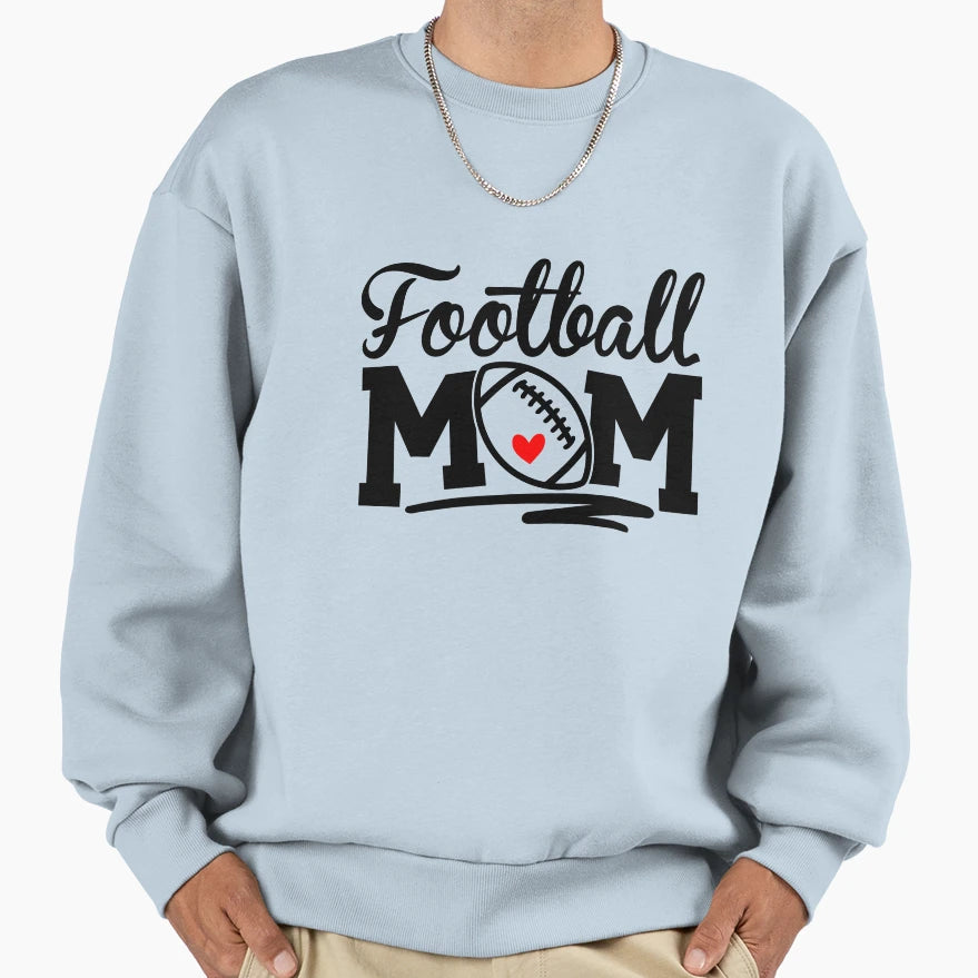 Football Mom Leopard Football Love T-Shirt - Aesthetic Graphic Unisex - T-Shirt, Sweatshirt, Hoodie