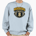 Rodgers 8 Football Sweatshirt - Aesthetic Graphic Men Women - T-Shirt, Sweatshirt, Hoodie
