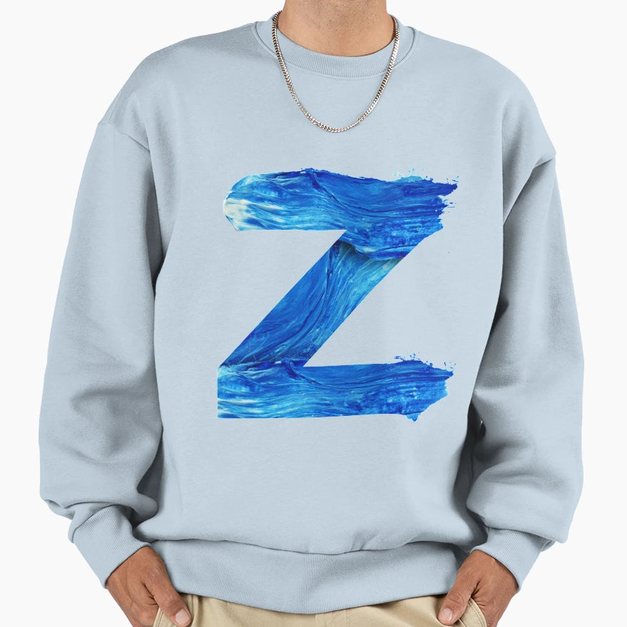 Letter Z Sweatshirt - Aesthetic Graphic Men Women - T-Shirt, Sweatshirt, Hoodie
