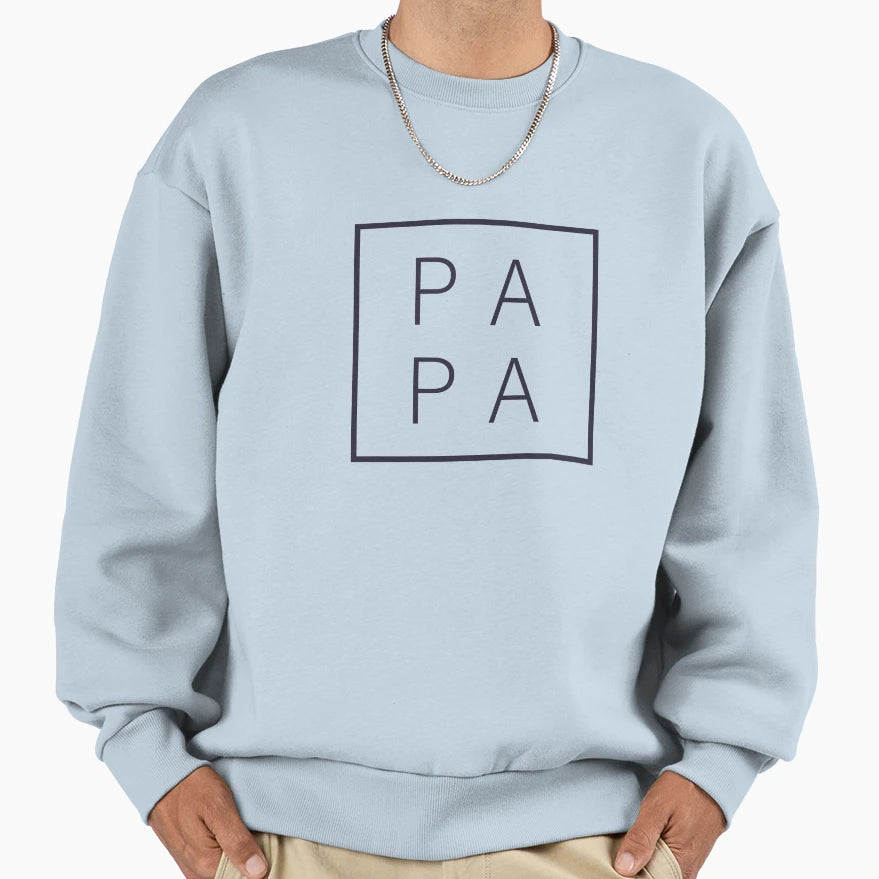 Mens Papa Funny Fathers Day Gift Sweatshirt - Custom Art Print Men Women - T-Shirt, Sweatshirt, Hoodie
