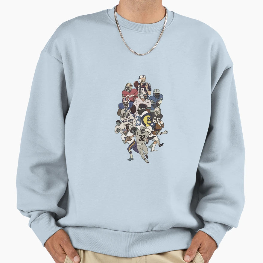 Nfl Football Players Sweatshirt - Aesthetic Graphic for Adults - T-Shirt, Sweatshirt, Hoodie