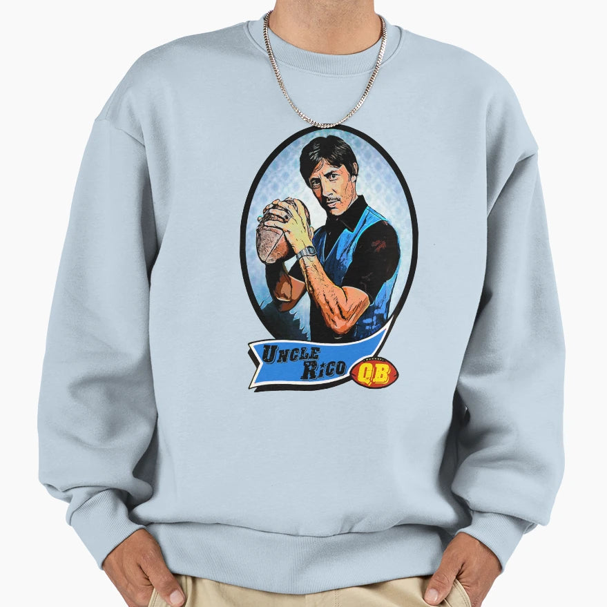 Uncle Rico Football Card Sweatshirt - Unique Graphic for Adults - T-Shirt, Sweatshirt, Hoodie