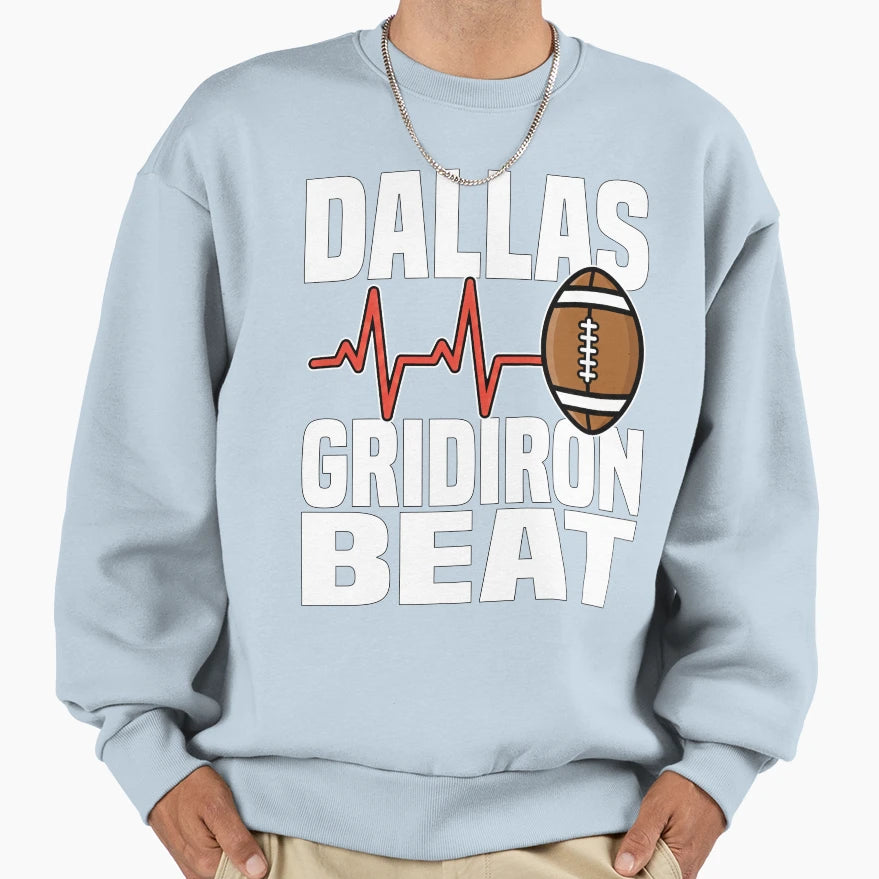 Dallas Gridiron Beat Texas Sweatshirt - Casual Everyday Wear for Adults - T-Shirt, Sweatshirt, Hoodie