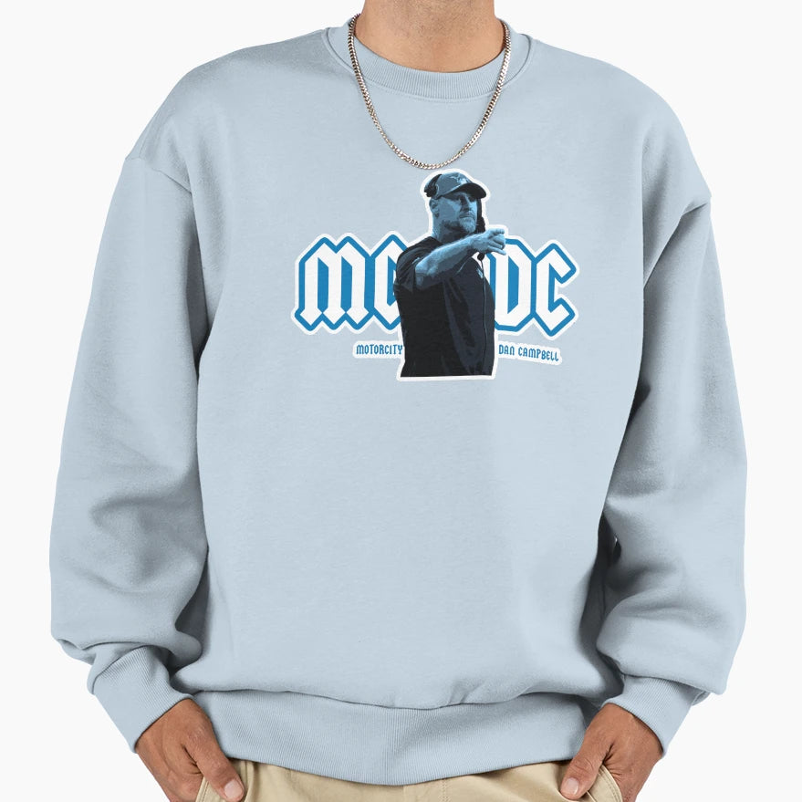 Motor City Dan Campbell Mcdc Sweatshirt - Custom Art Print Men Women - T-Shirt, Sweatshirt, Hoodie