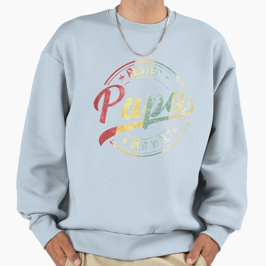 Bester Papa Der Welt Vatertagsgeschenk Sweatshirt - Streetwear Style Unisex - T-Shirt, Sweatshirt, Hoodie