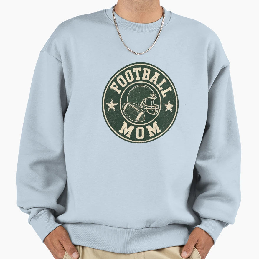 Football Mom Badge Sweatshirt - Streetwear Style Unisex - T-Shirt, Sweatshirt, Hoodie
