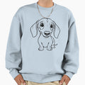 Playful Dachshund Long Body And Sweatshirt - Streetwear Style Men Women - T-Shirt, Sweatshirt, Hoodie