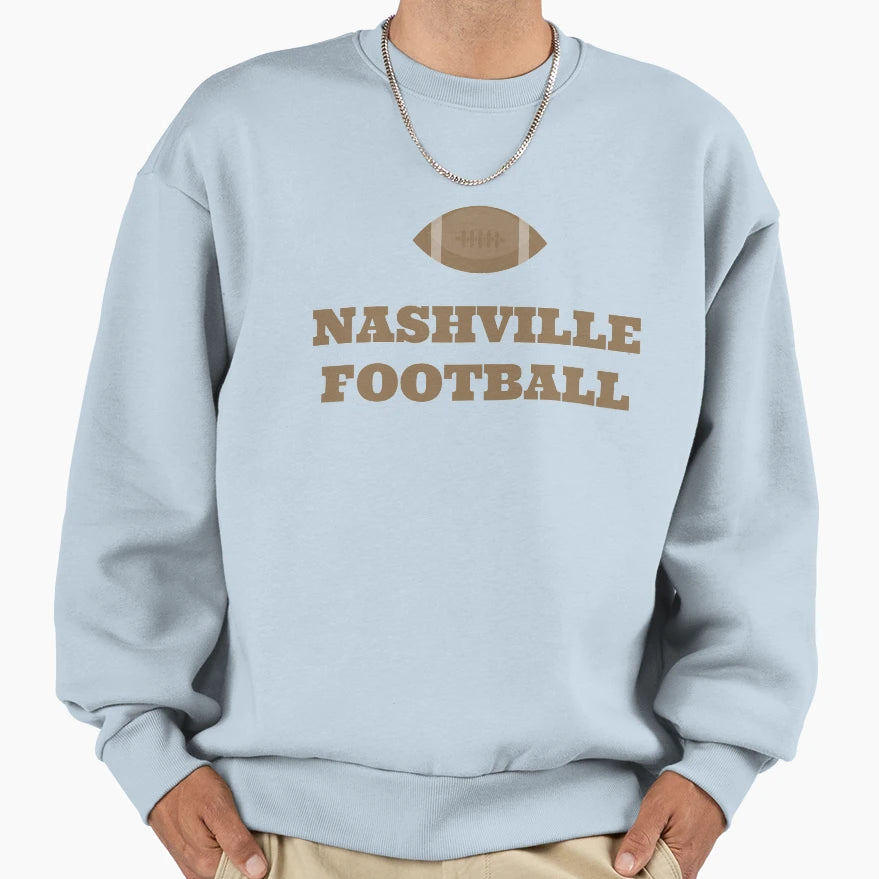 Nashville Football Sweatshirt - Minimalist Print Men Women - T-Shirt, Sweatshirt, Hoodie