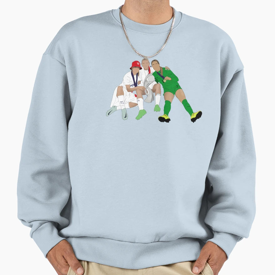 Ella Toone Alessia Russo Mary Earps Sweatshirt - Aesthetic Graphic Unisex - T-Shirt, Sweatshirt, Hoodie