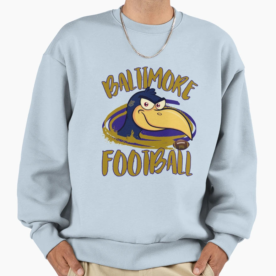 Baltimore Football B More Football Sweatshirt - Graphic Print Men Women - T-Shirt, Sweatshirt, Hoodie