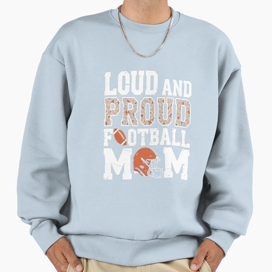 Leopard Loud Proud American Sweatshirt - Fun Novelty Design for Adults - T-Shirt, Sweatshirt, Hoodie