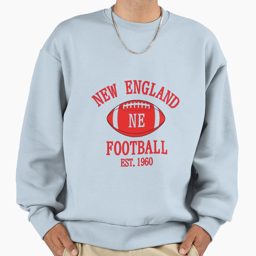 New England Football Sweatshirt - Custom Art Print for Adults - T-Shirt, Sweatshirt, Hoodie