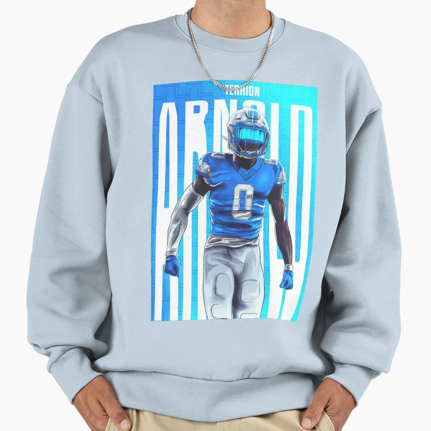 Lions Cornerback Terrion Arnold Sweatshirt - Trendy Graphic Unisex - T-Shirt, Sweatshirt, Hoodie