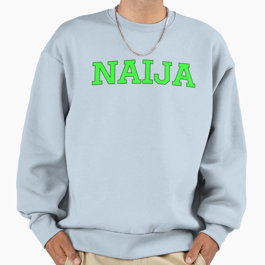 Naija Vivid Sweatshirt - Minimalist Print for Adults - T-Shirt, Sweatshirt, Hoodie