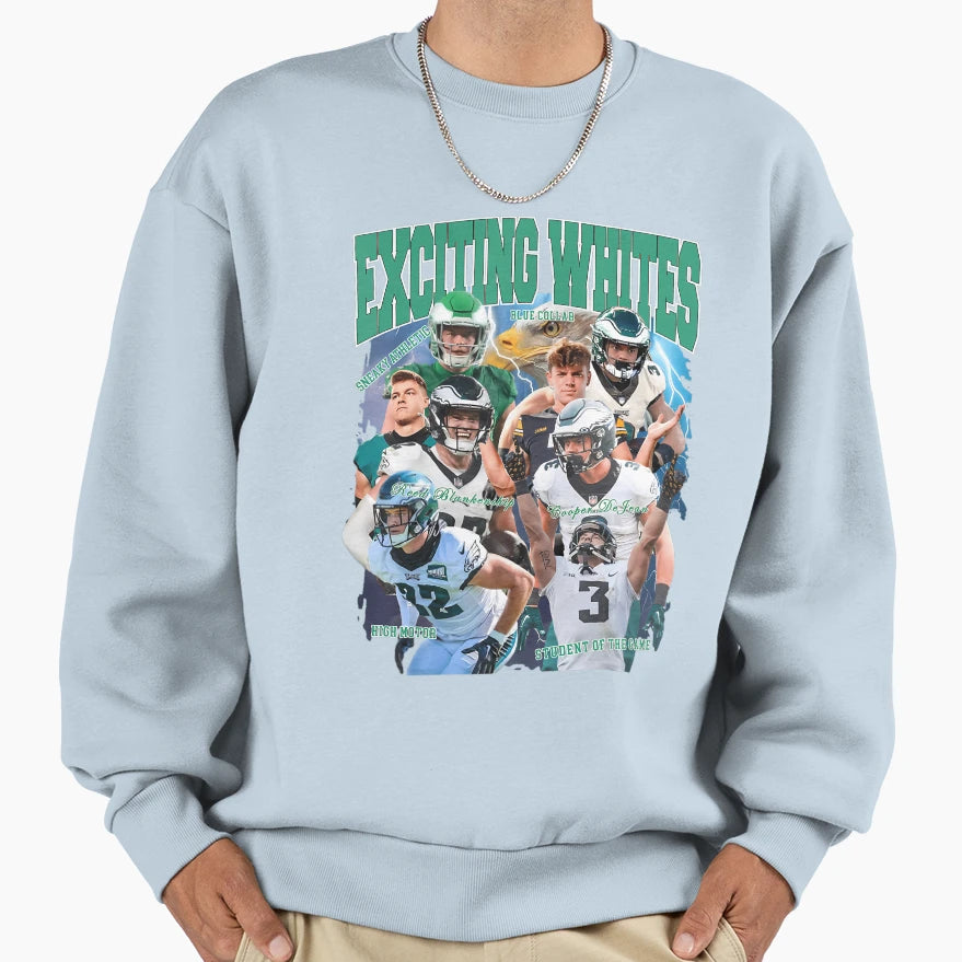 Exciting Whites E G L E S Sweatshirt - Casual Everyday Wear Unisex - T-Shirt, Sweatshirt, Hoodie