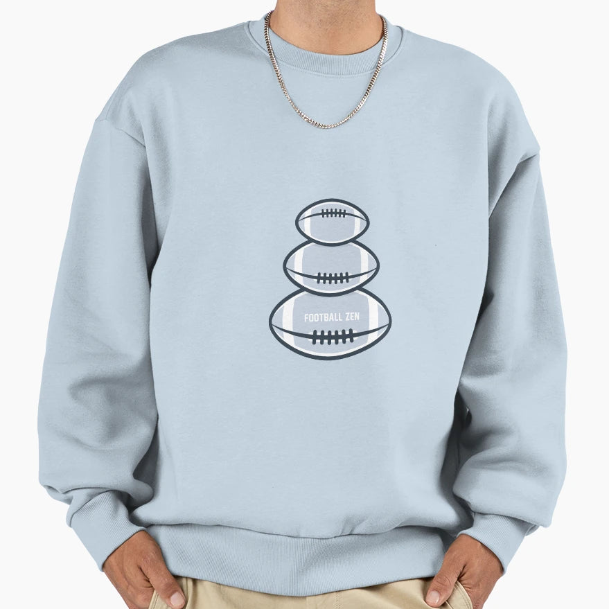 Football Zen Sweatshirt - Minimalist Print Unisex - T-Shirt, Sweatshirt, Hoodie