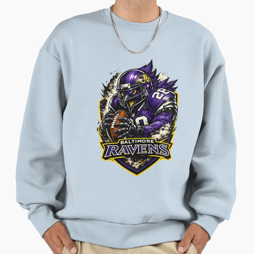 Ravens American Football Sweatshirt - Unique Graphic Men Women - T-Shirt, Sweatshirt, Hoodie
